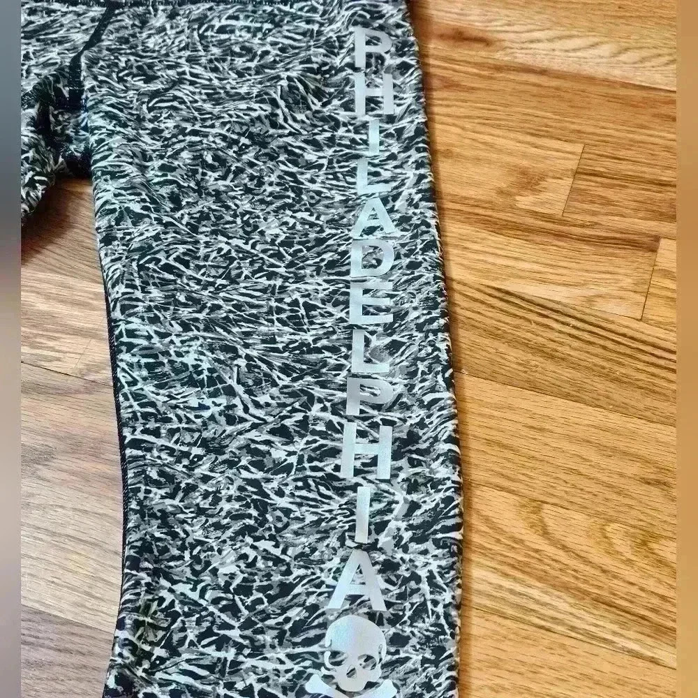 Lululemon SoulCycle Philadelp Wunder Under Crop Hi-Rise Mini Ripple Green Camo - Picture 2 of 8